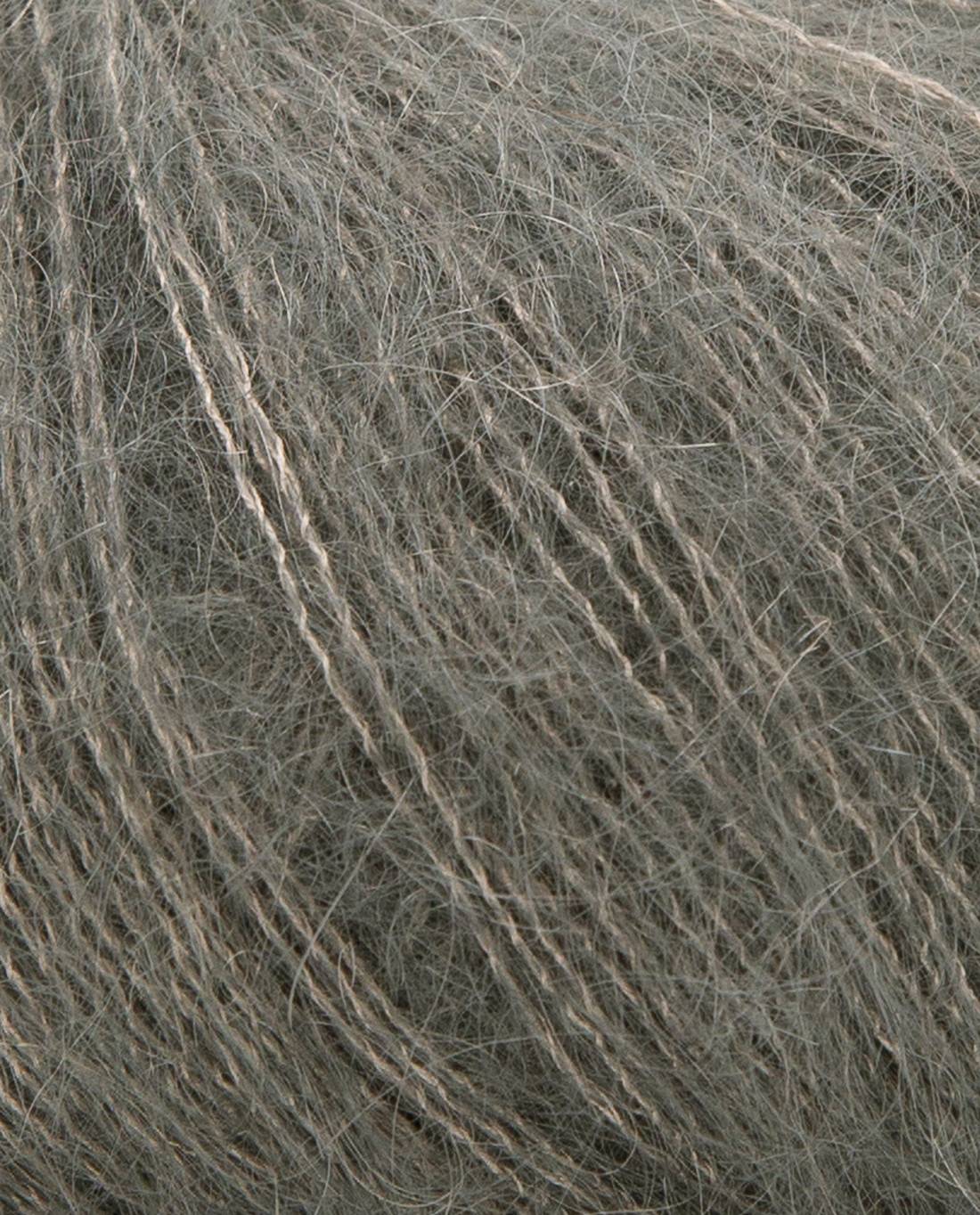 Phil Mohair Soie 2403 Eucalyptus - detail van de draadstructuur