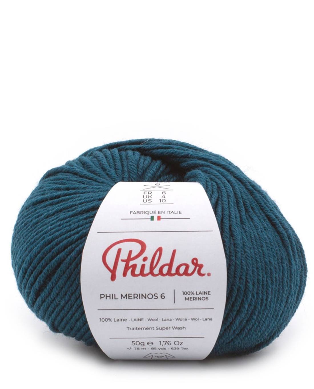 Phildar Phil Merinos 6 1089 Peacock - bol 100% merinowol in kleur Peacock