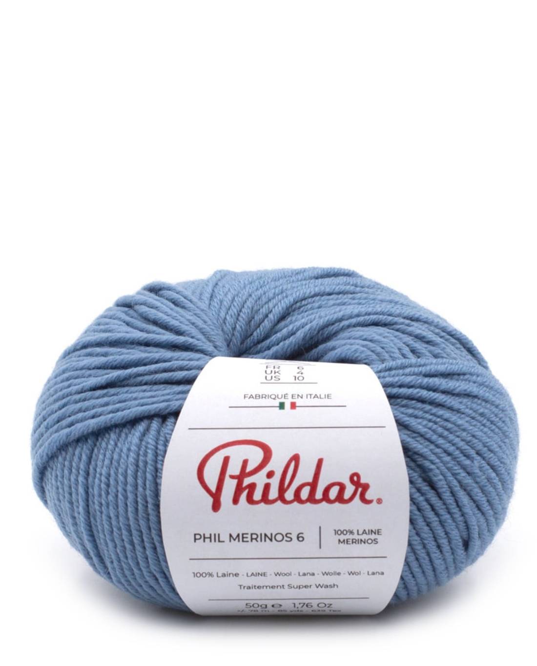 Phildar Phil Merinos 6 1134 Denim - bol 100% merinowol in kleur Denim