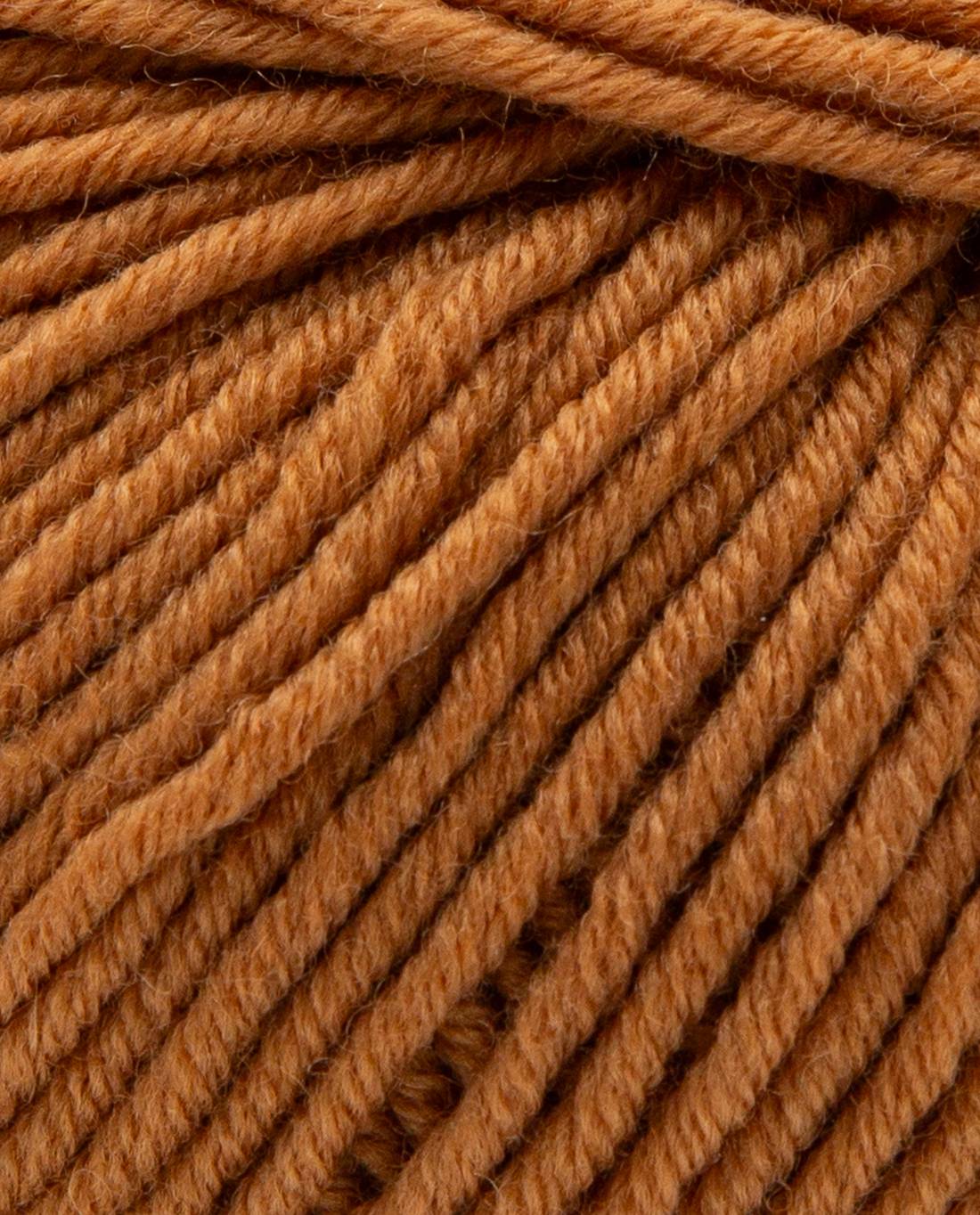 Phildar Phil Merinos 6 1440 Gold - detail van de merinowol en draadstructuur