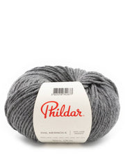 Phildar Phil Merinos 6 2360 Medium Grey Tweed - bol 100% merinowol in kleur Medium Grey Tweed