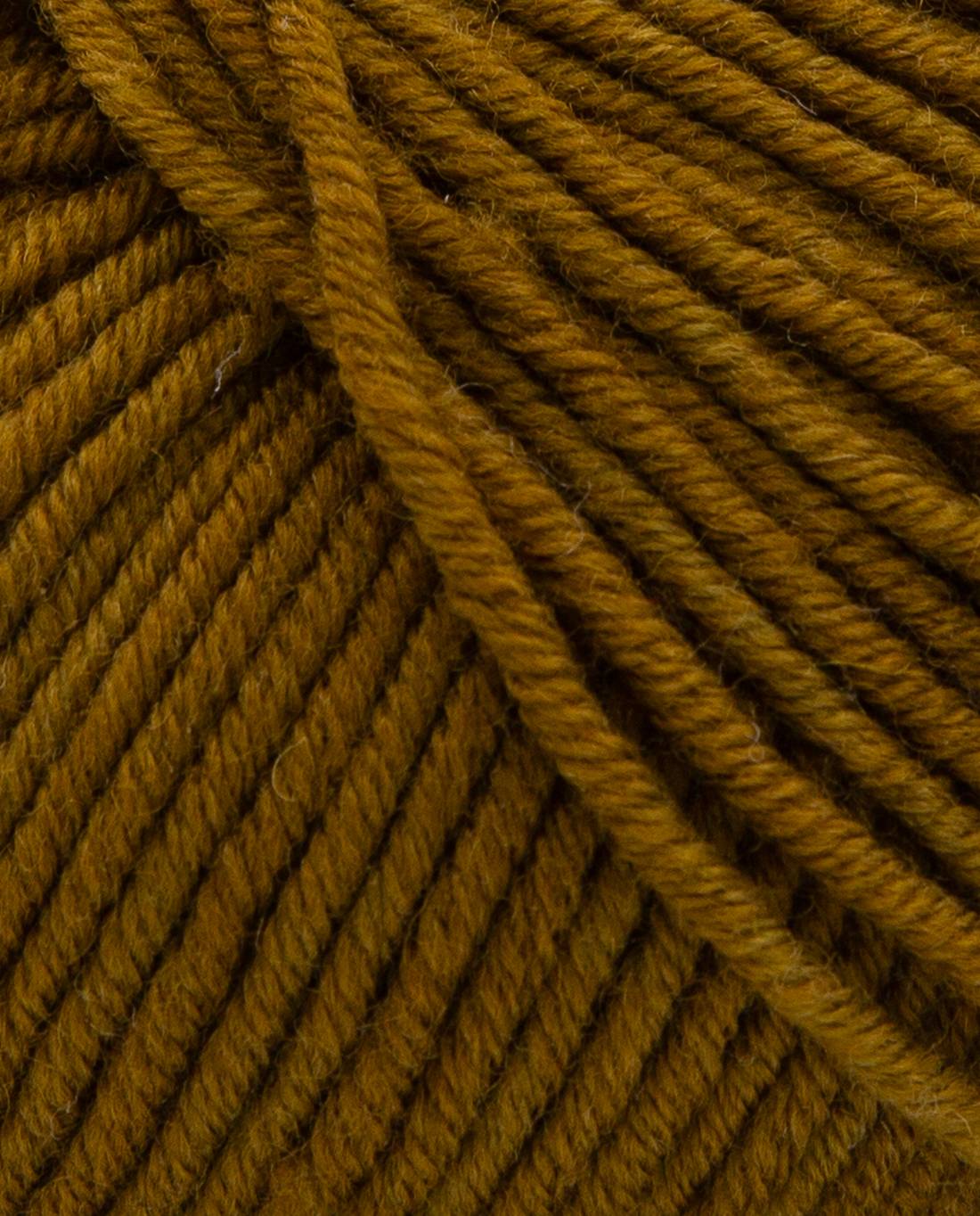 Phildar Phil Merinos 6 2380 Bronze - detail van de merinowol en draadstructuur