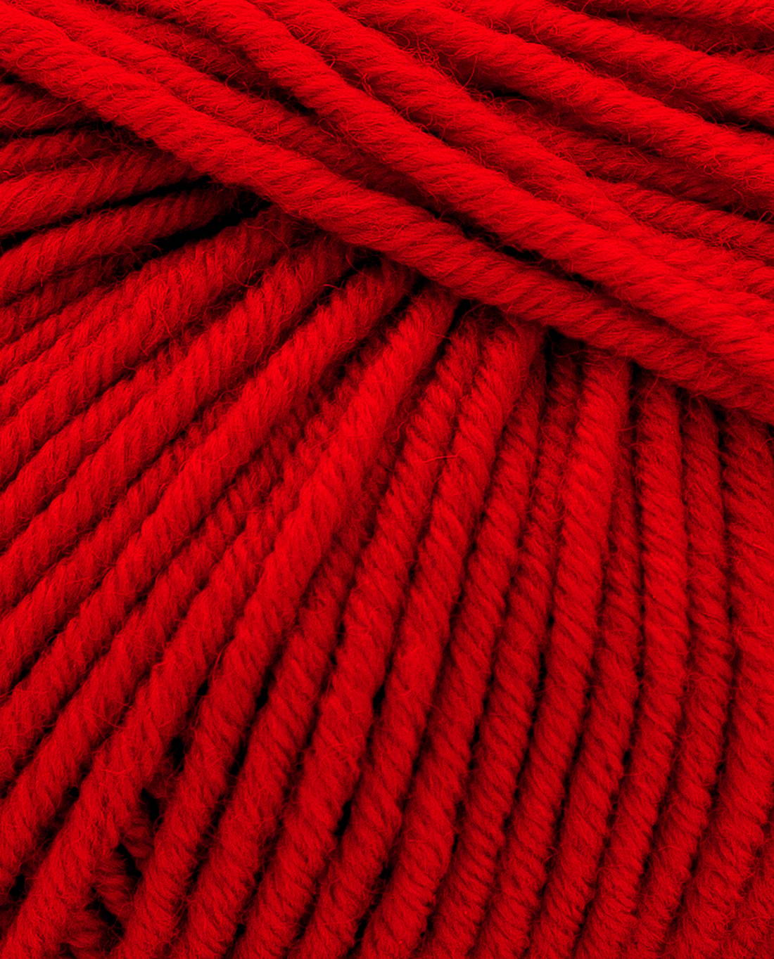 Phildar Phil Merinos 6 2459 Red - detail van de merinowol en draadstructuur