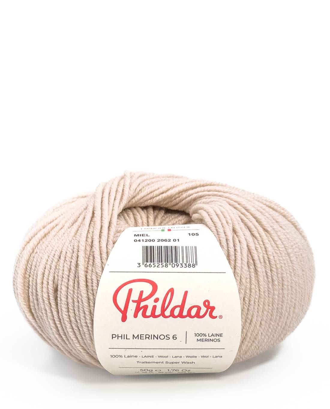 Phildar Phil Merinos 6 2541 Gazelle - bol 100% merinowol in kleur Gazelle