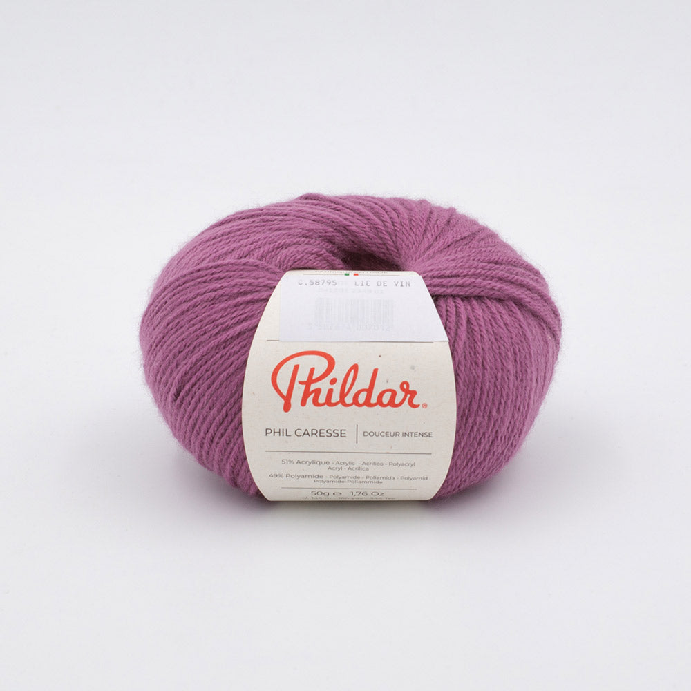 Phildar Phil Caresse 1349 Wine Red