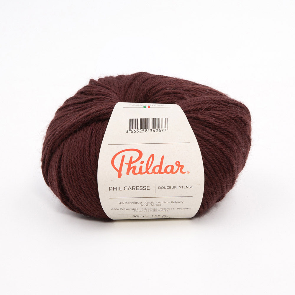 Phildar Phil Caresse 2345 Auburn Brown