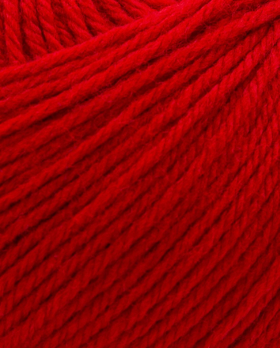 Phildar Phil Caresse 2127 Red - close-up van het garen