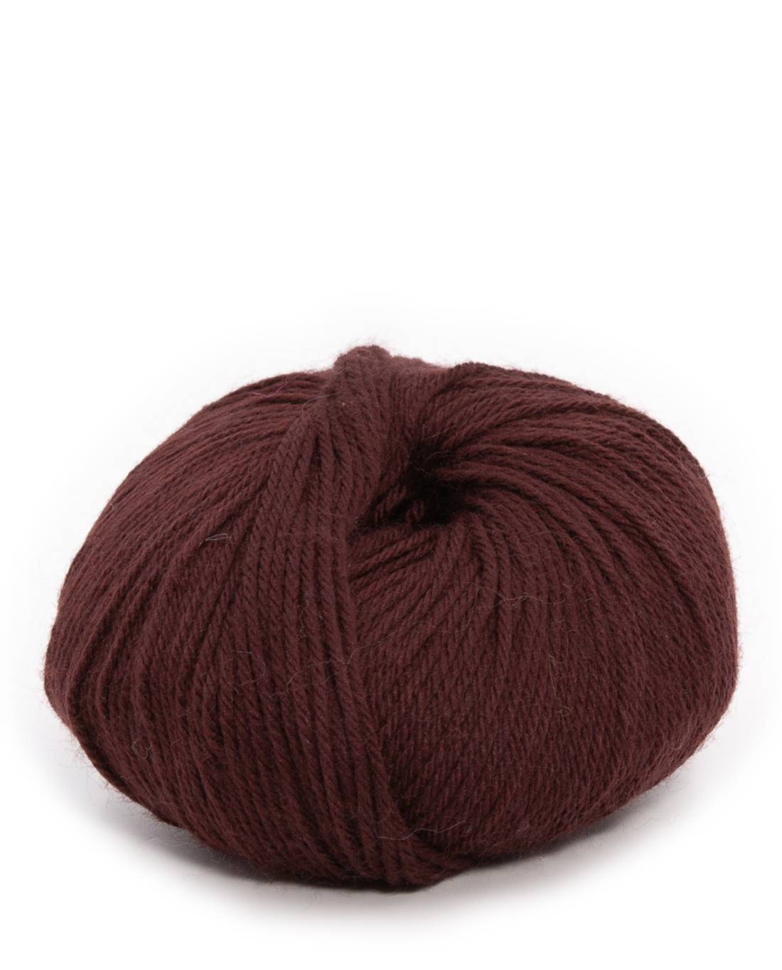 Phildar Phil Caresse 2345 Auburn Brown - garenbol vanuit een andere hoek