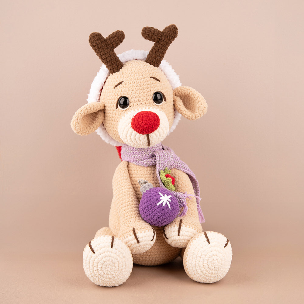 Kerstknuffel Roxy en Robbie Chunky Chenille (Digitaal patroon)