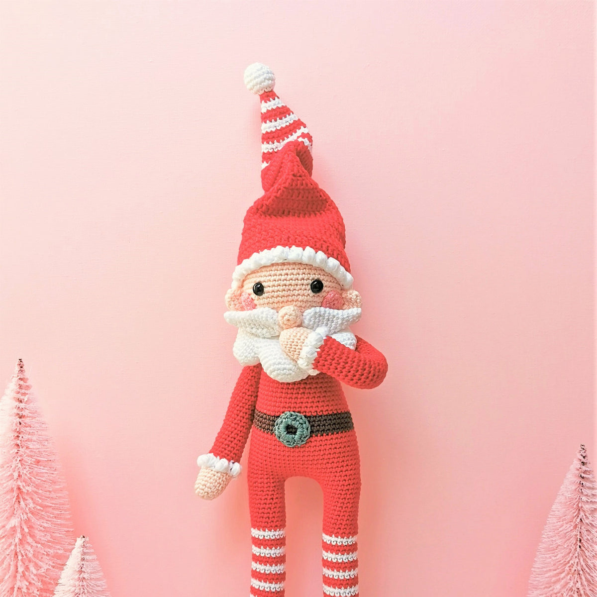 Kerstman Amigurumi Garen en Haakpakket 4