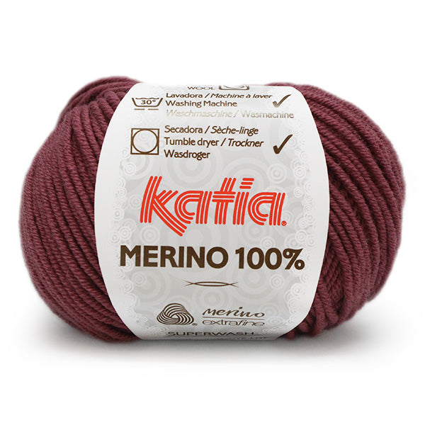 Katia Merino 100% 070 Donker oud roze