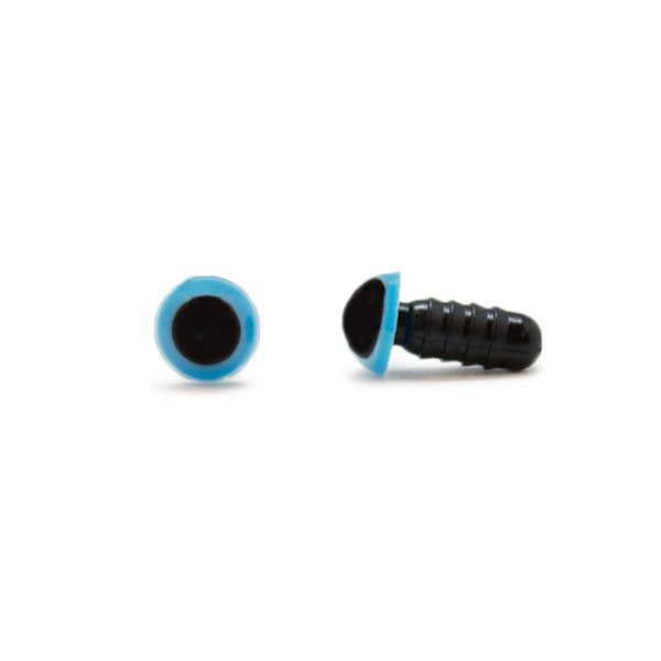 Veiligheidsogen Blauw 8mm per paar