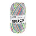 Lang Yarns Super Soxx Color 4-Fach 0518 Roze/Turquoise/Lime 1145 Dancing Queen