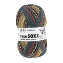 Lang Yarns Twin Soxx 4-fach 586 Gelb/Aubergine/Braun 1156 Calm