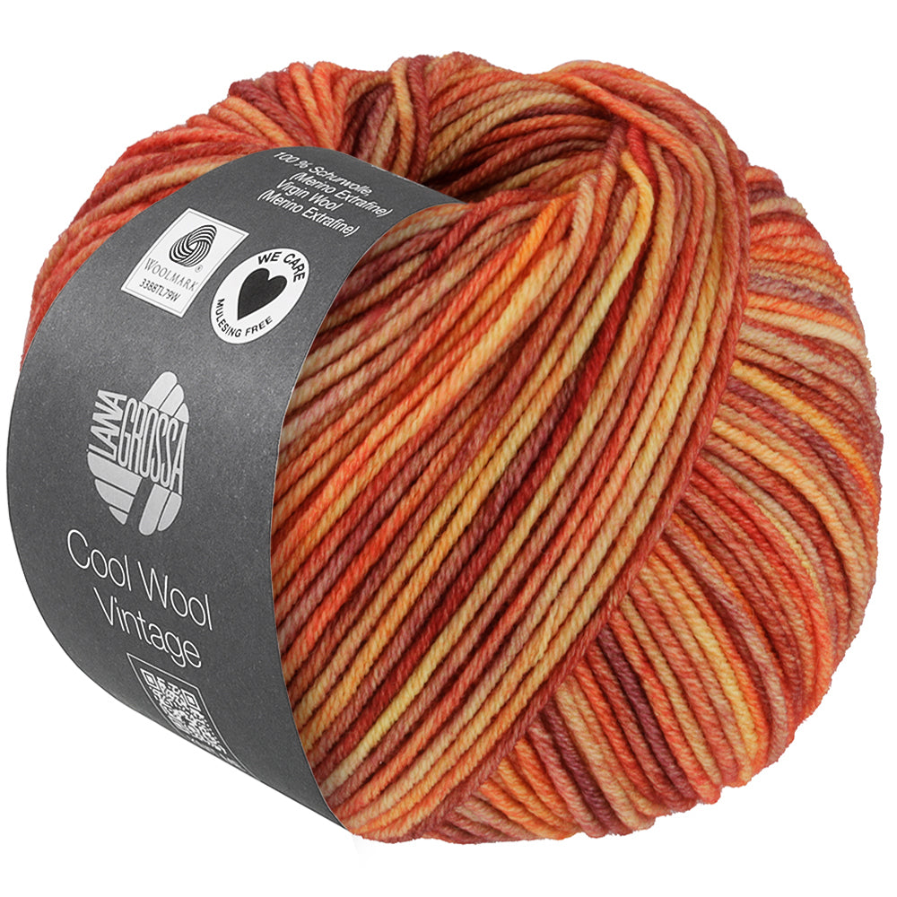 Lana Grossa Cool Wool Vintage 7388 Oranjebruin