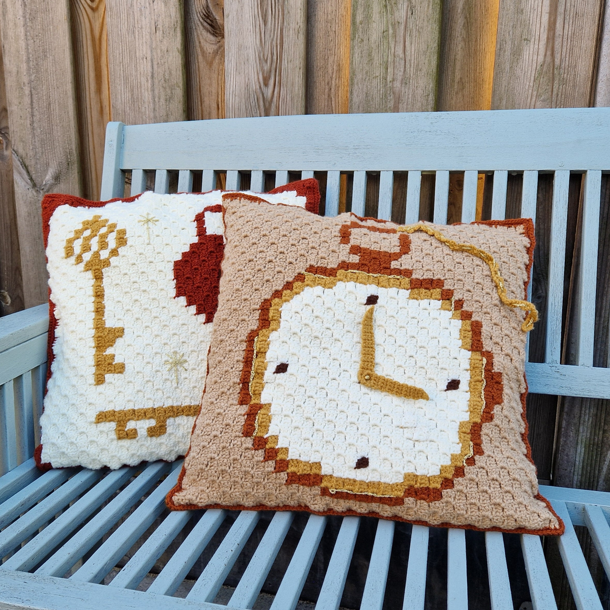 C2C kussenhoes met zakhorloge van CB’s Creations