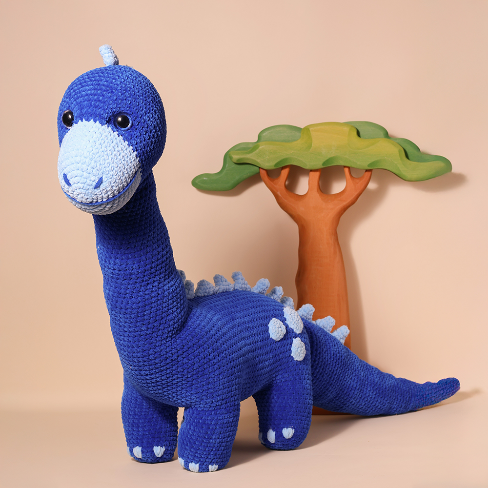 YarnZoo – Huggy, der Kuschelsaurier: Häkelpaket