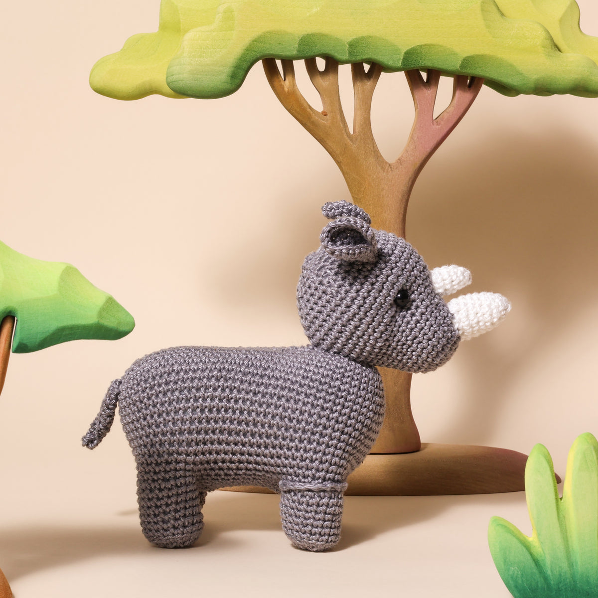 Yarnzoo - Neushoorn Noah Haakpakket - Inclusief Patroon 2