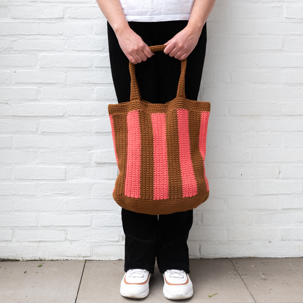Yarn and Colors Striped Tote Bag Haakpakket-6