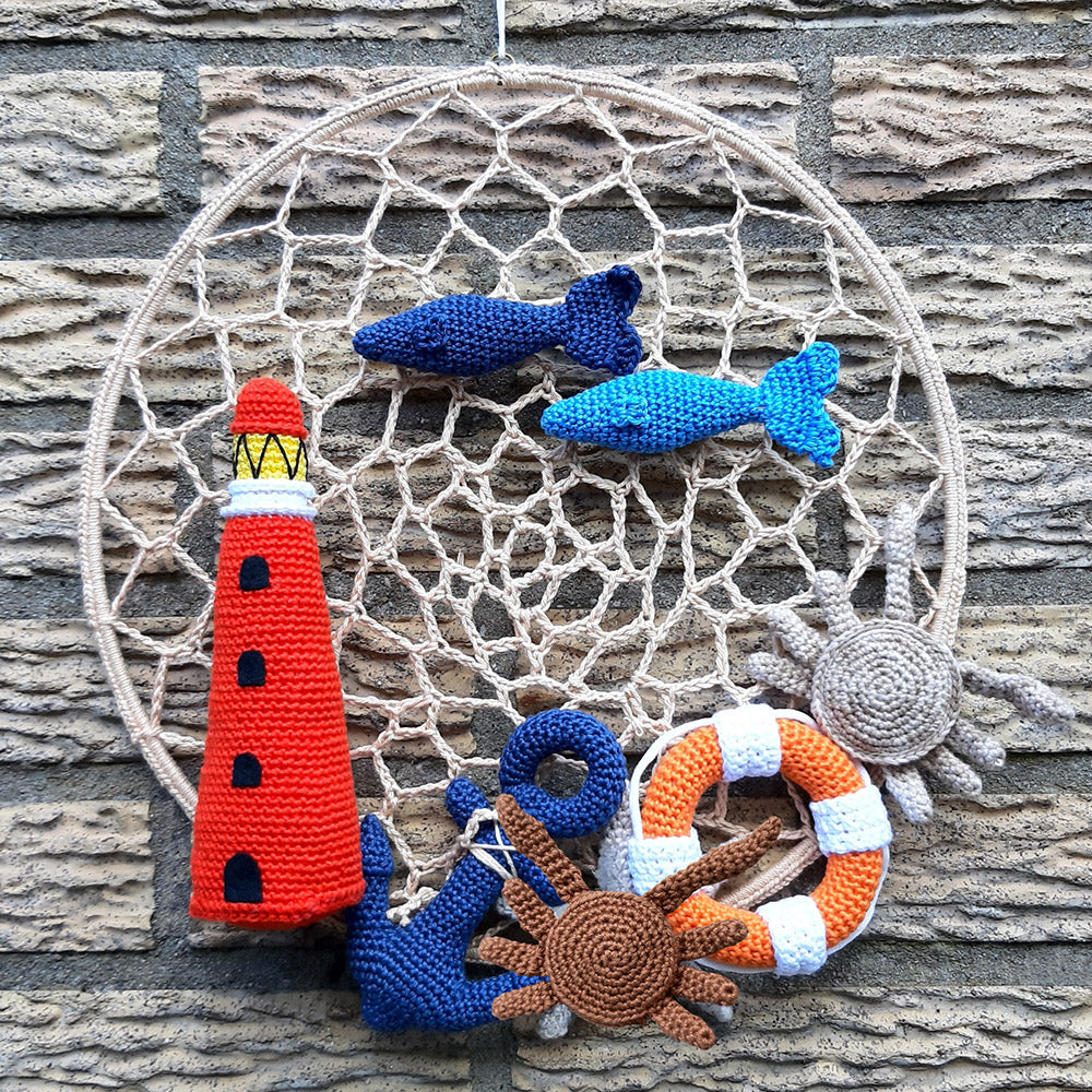 Wandhanger aan Zee - CB's Creations Garen- en Haakpakket 1