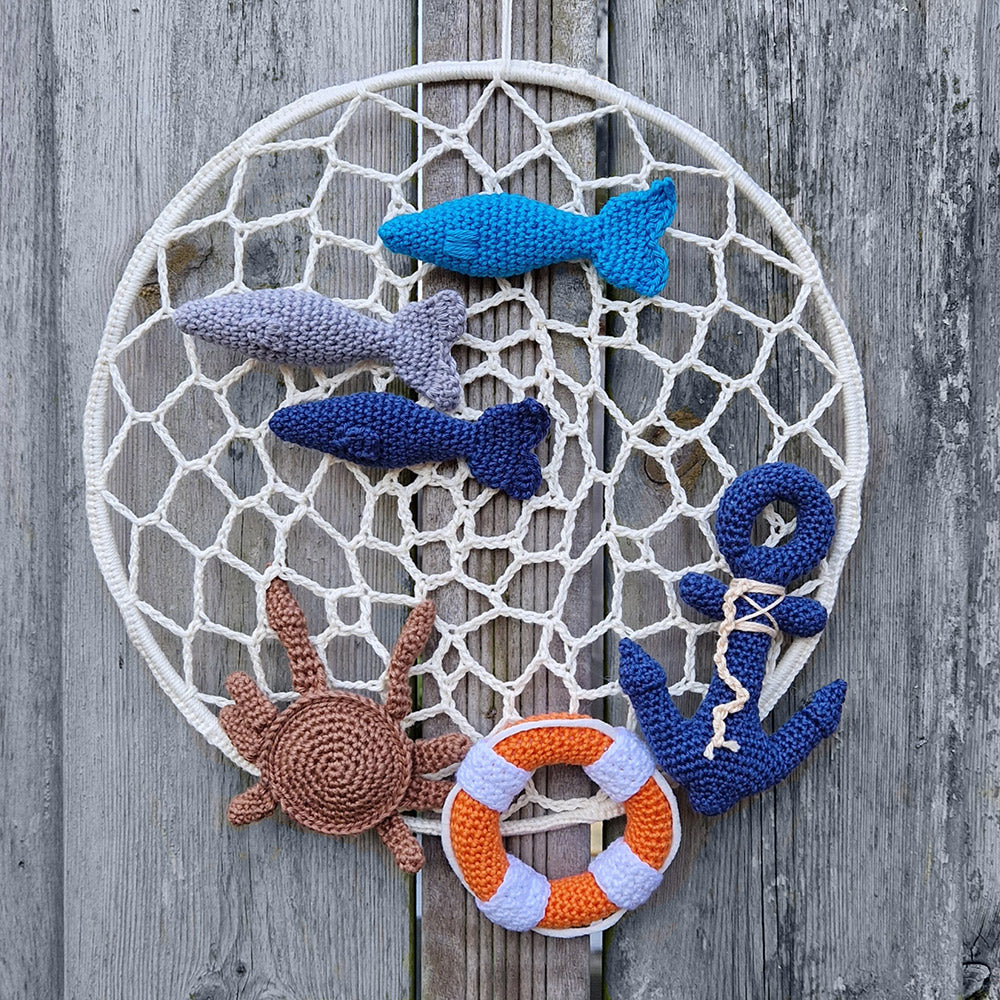 Wandhanger aan Zee - CB's Creations Garen- en Haakpakket 2