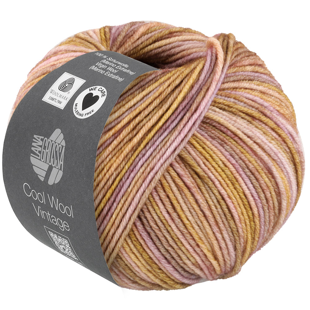 Lana Grossa Cool Wool Vintage 7386 Kameel paars