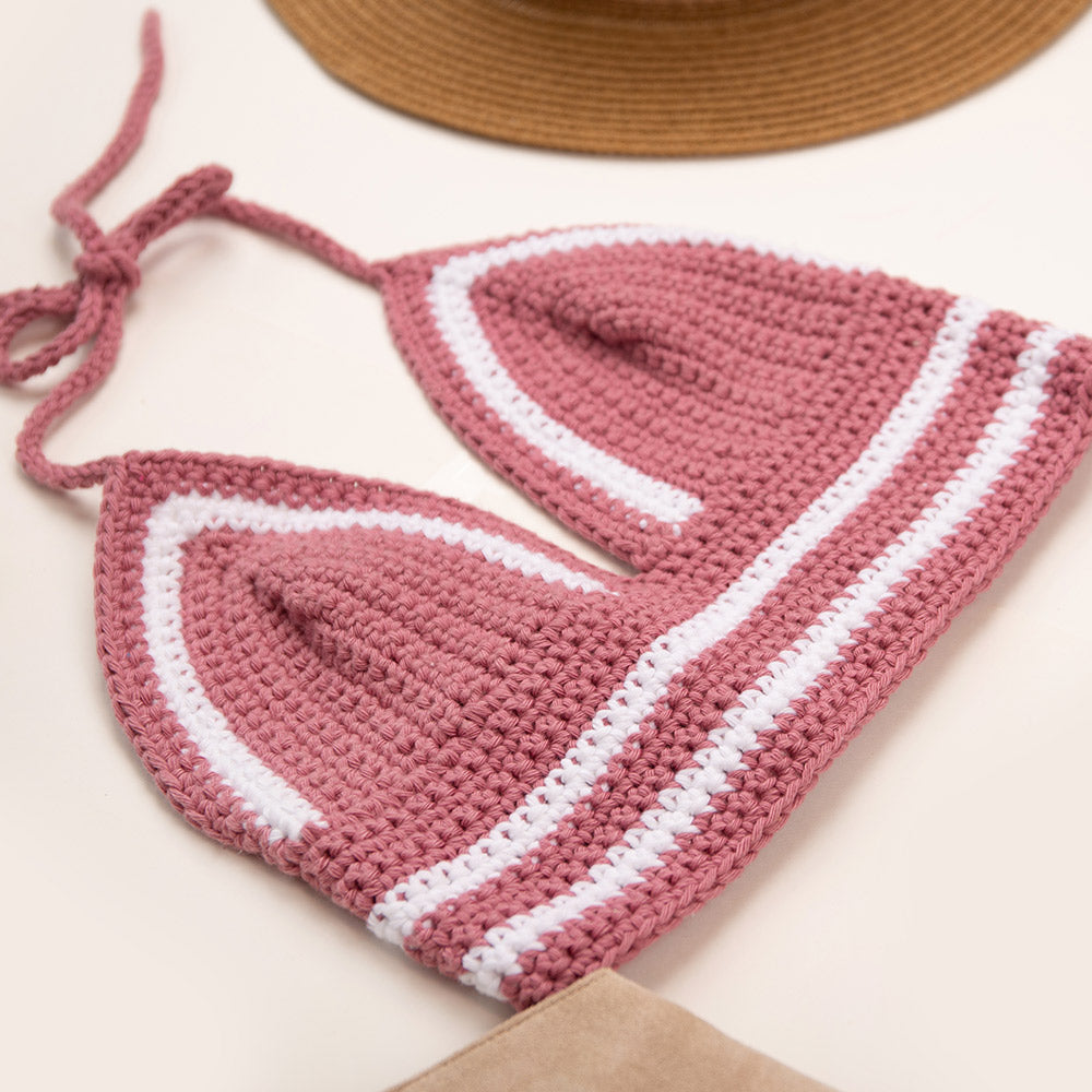 Rose — gemaakt met Finishing Stitchess - Basic Top Garen en Haakpakket (2)