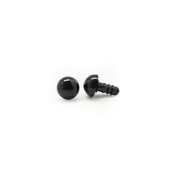Veiligheidsogen Zwart 5mm per paar