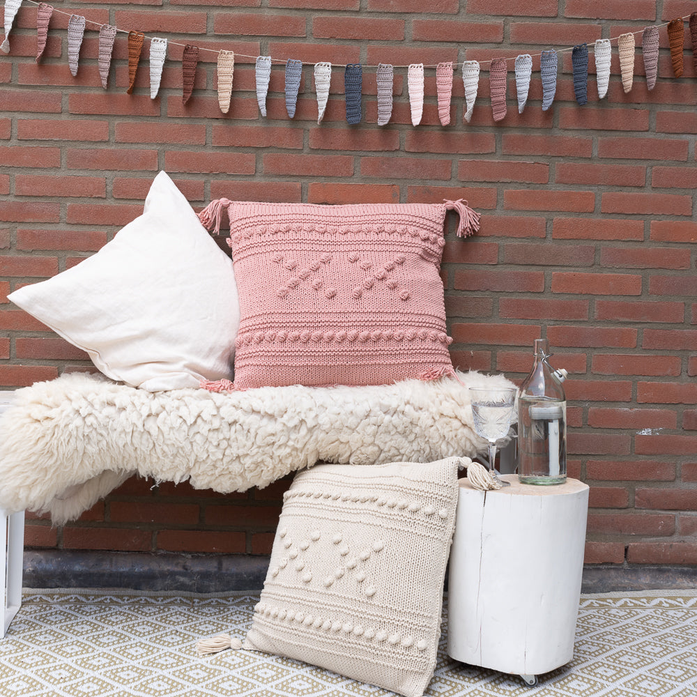 Xx cushion — gemaakt met Breipatroon Yarn and Colors "XX" Cushion