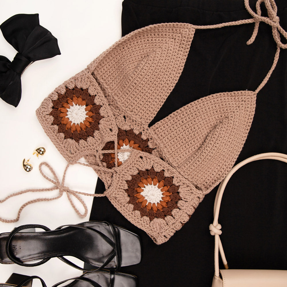Finishing Stitches - Flower Top Haak- en Garenpakket 12