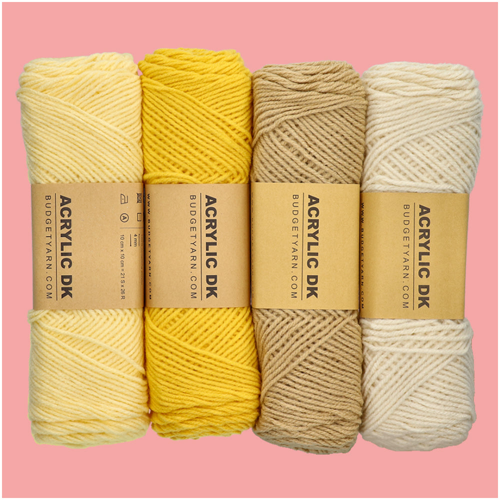 Budgetyarn Acrylic DK 015 Mustard (4)
