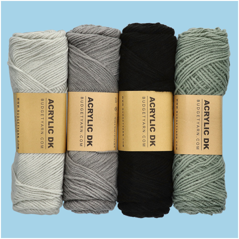 Budgetyarn Acrylic DK 096 Shark Grey (4)