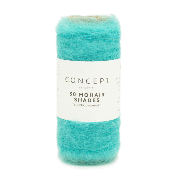 Katia 50 Mohair Shades 027 Water blauw