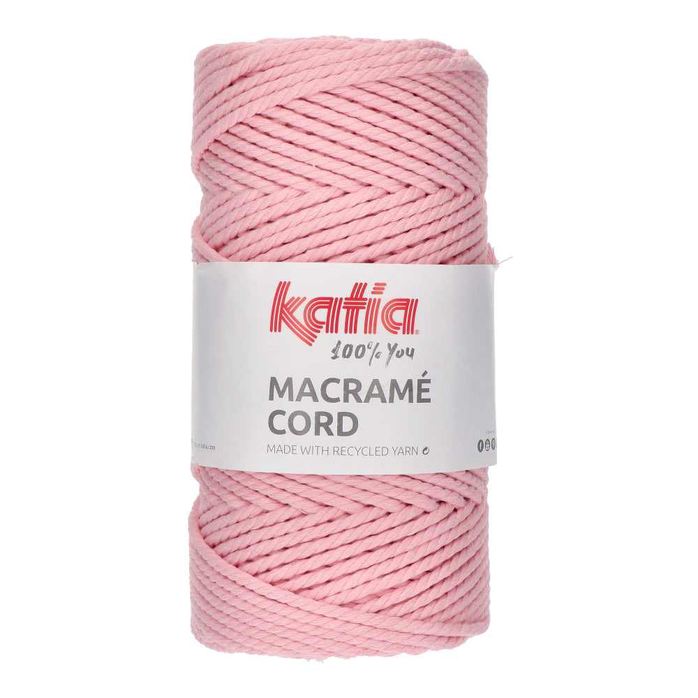 Katia Macramé Cord 101 Kauwgom roze