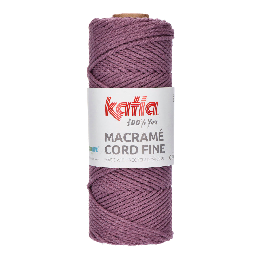 Katia Macramé Cord Fine 212 Parelachtig paars