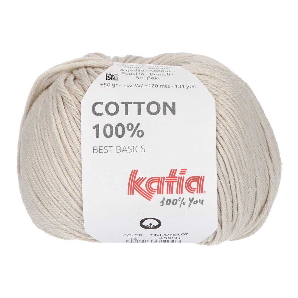 Katia Cotton 100% 013 Zeer licht beige