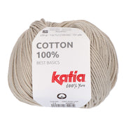 Katia Cotton 100% 014 Parelachtig licht grijs