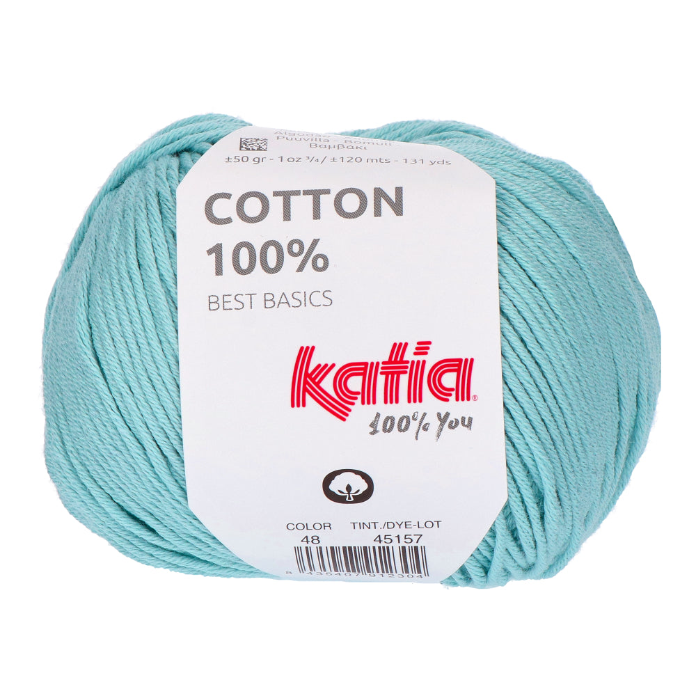 Katia Cotton 100% 048 Water blauw
