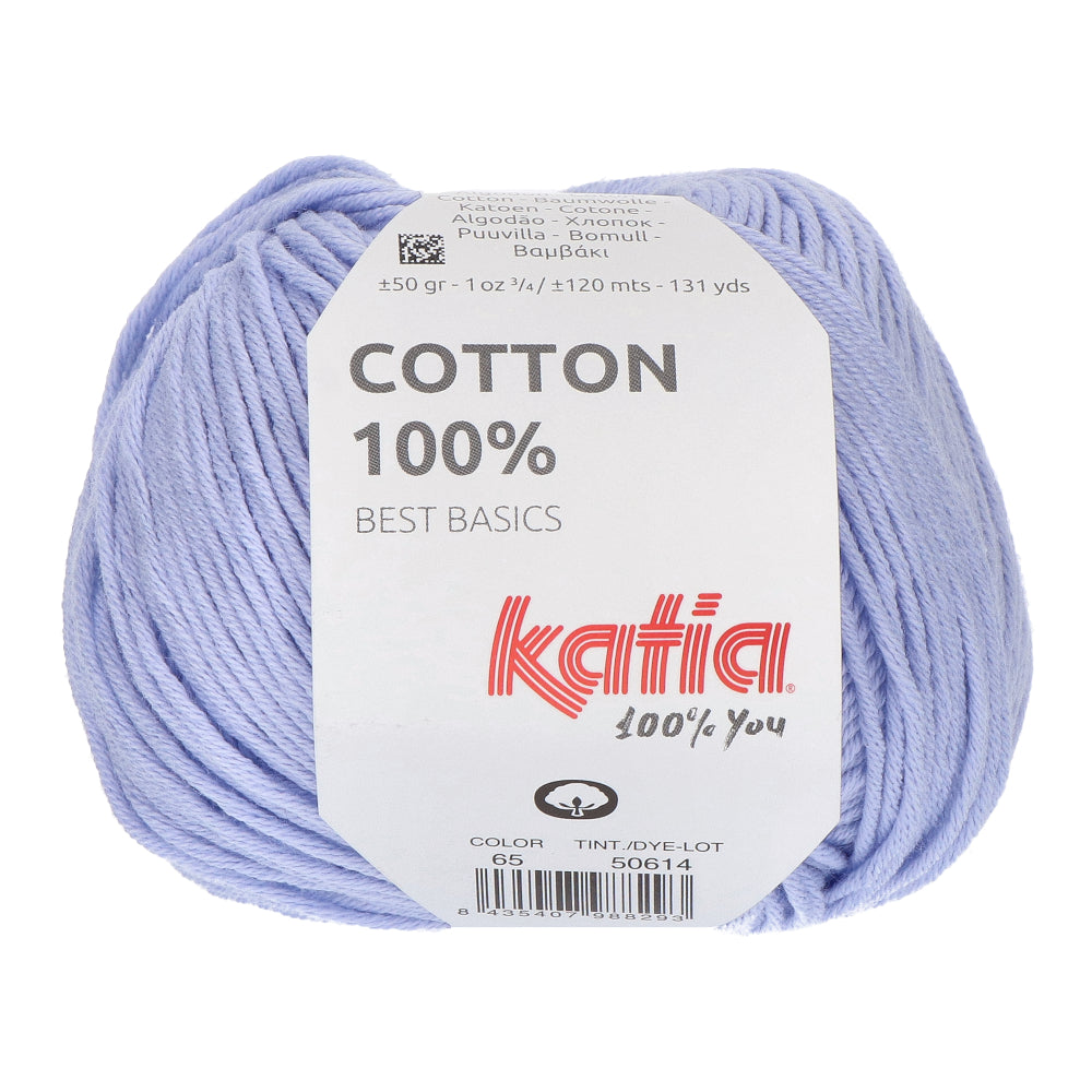 Katia Cotton 100% 065 Zeer licht lila