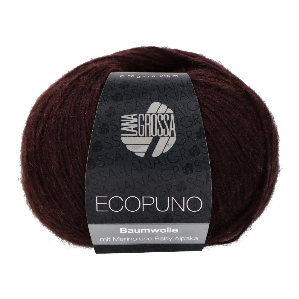 Lana Grossa Ecopuno 058 Zwart Rood