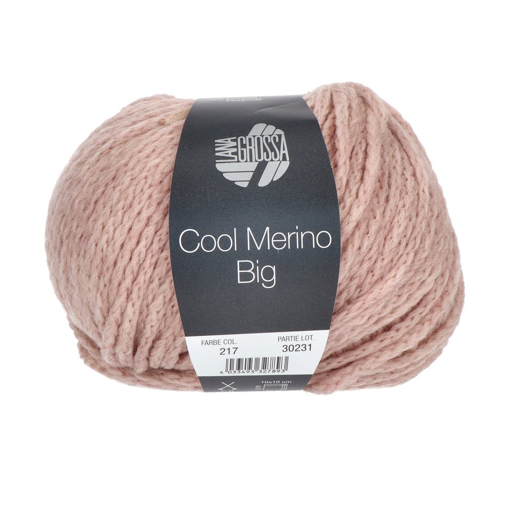 Lana Grossa Cool Merino Big 217 licht palissanderhout