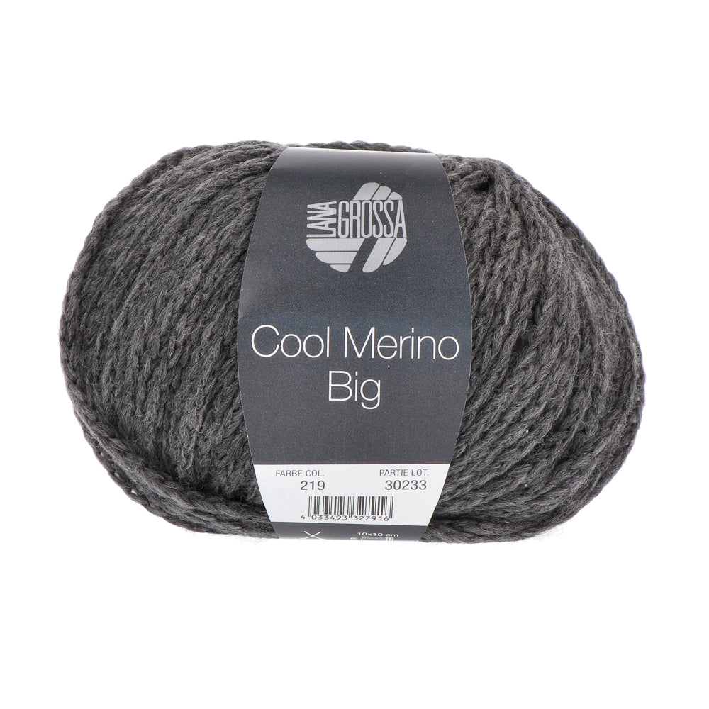 Lana Grossa Cool Merino Big 219 Donkergrijs