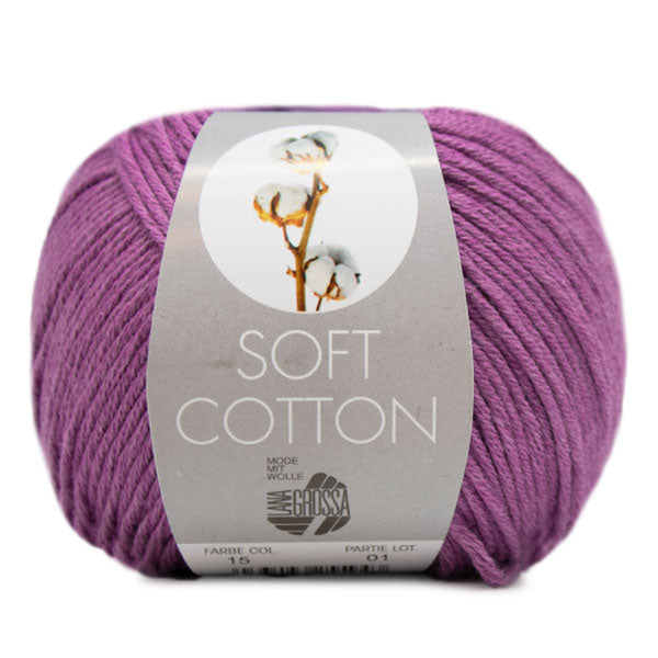 Lana Grossa Soft Cotton 015 Violet