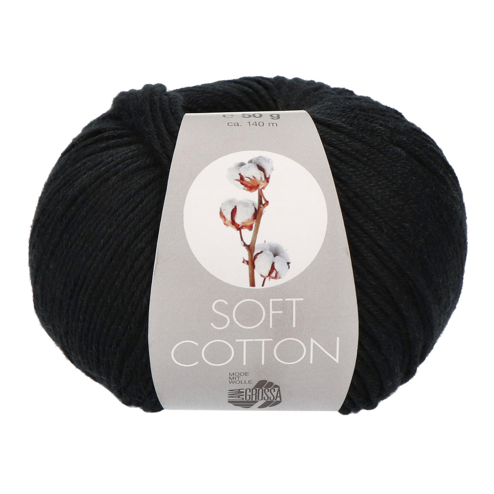 Lana Grossa Soft Cotton 034 Black