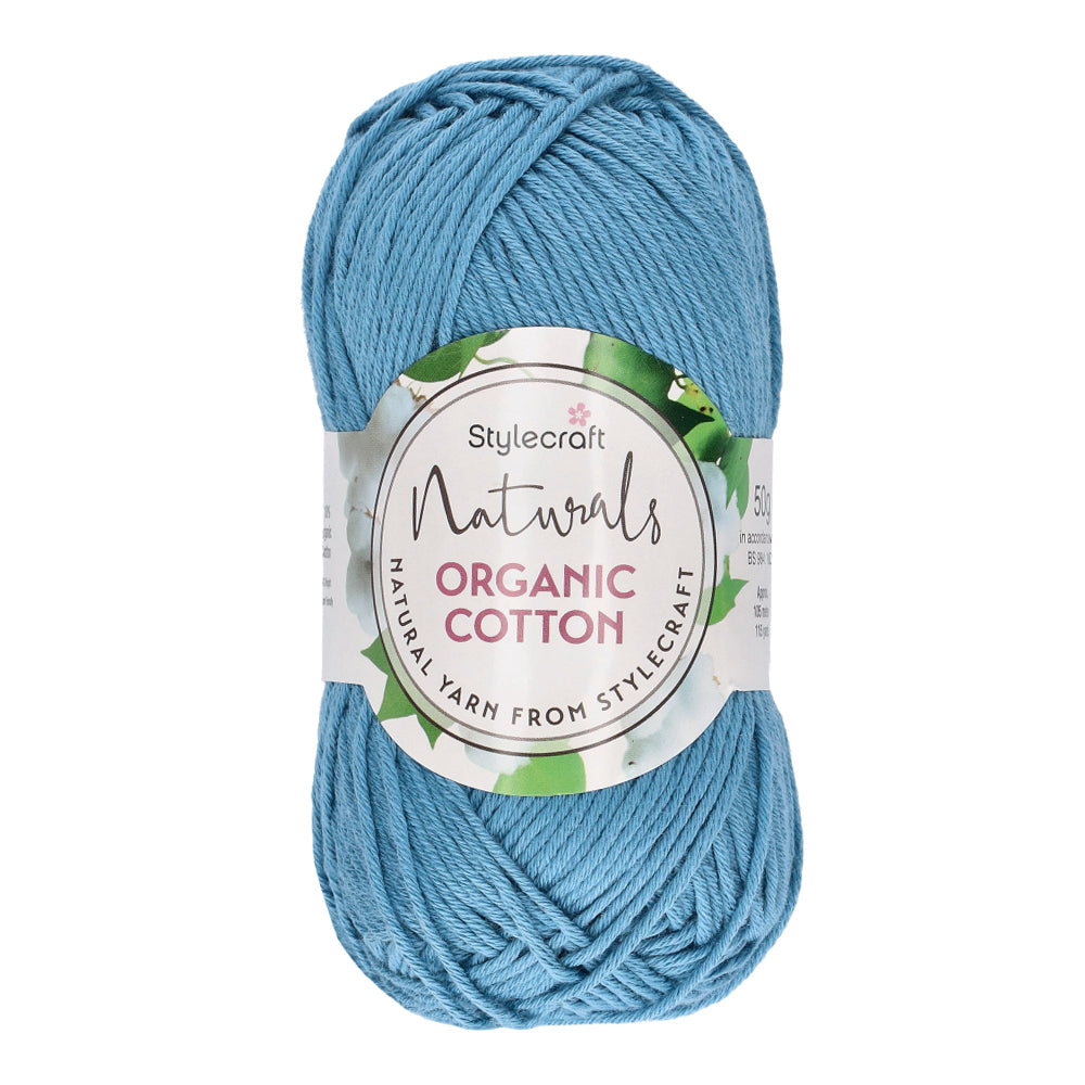 Stylecraft Naturals - Organic Cotton DK 7199 Deep Sea