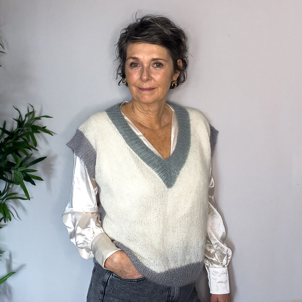 Casual knitted spencer — gemaakt met Casual Knitted Spencer Breipatroon (Digitaal) (7)