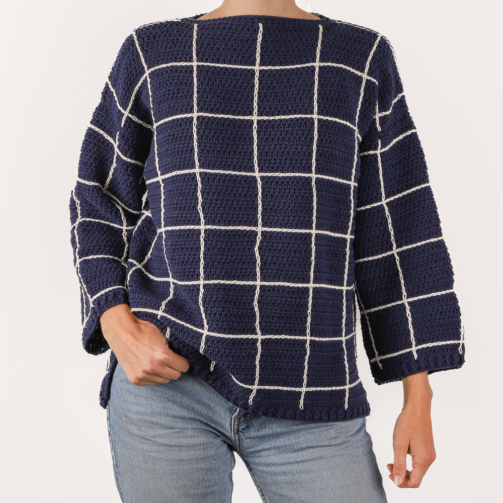 Checkered Sweater Haakpakket