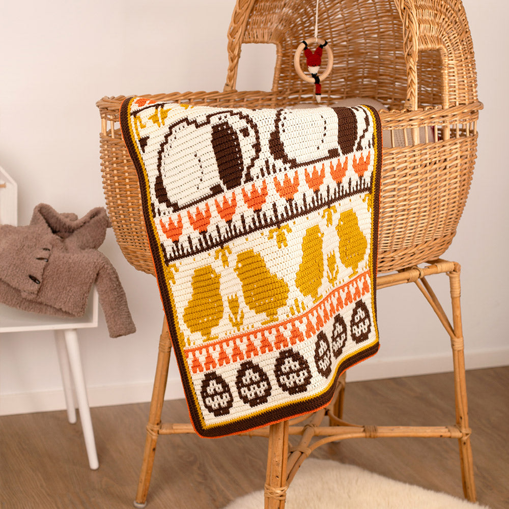 Babyversie Spring into easter blanket Haakpakket