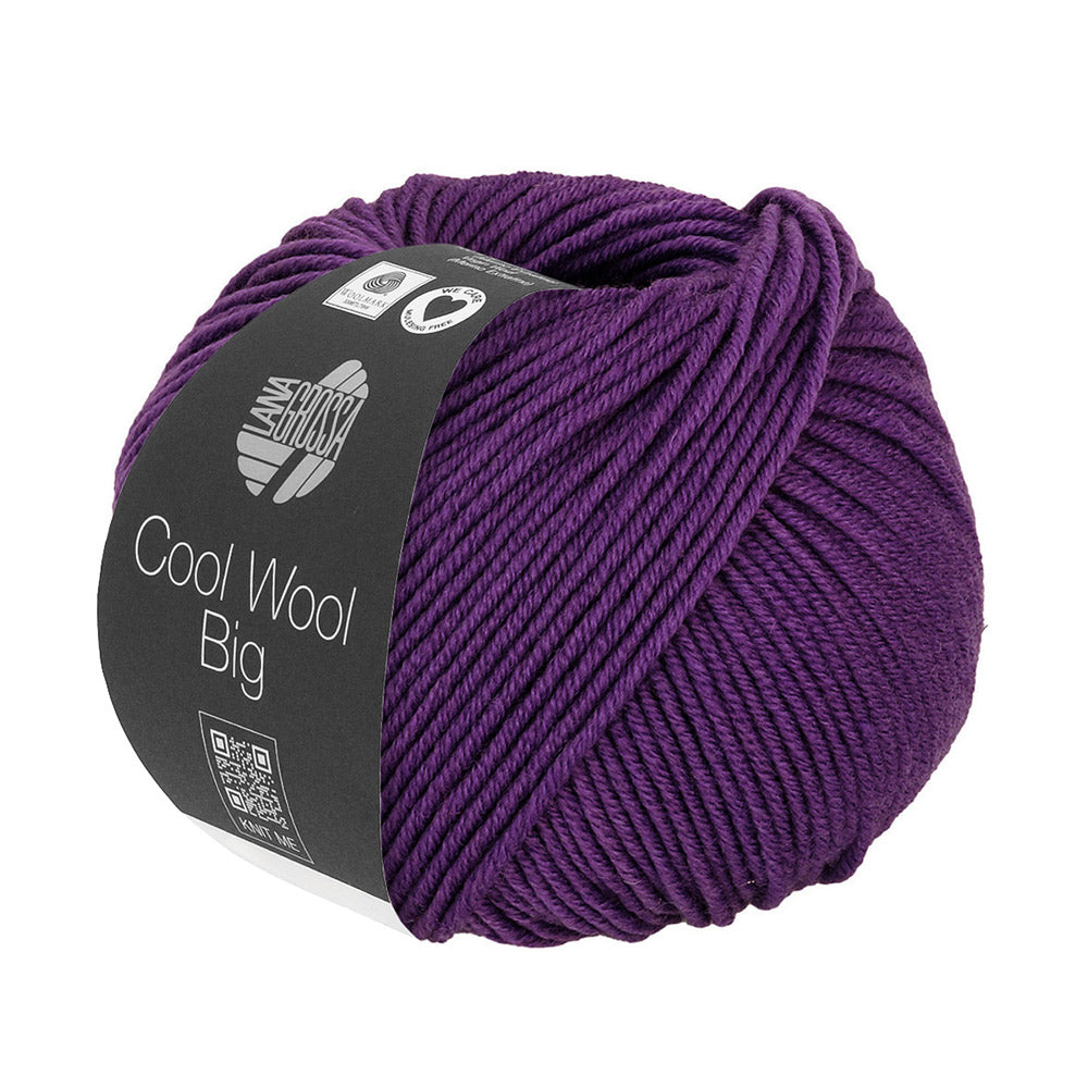Lana Grossa Cool Wool Big 1026 Donkerpaars