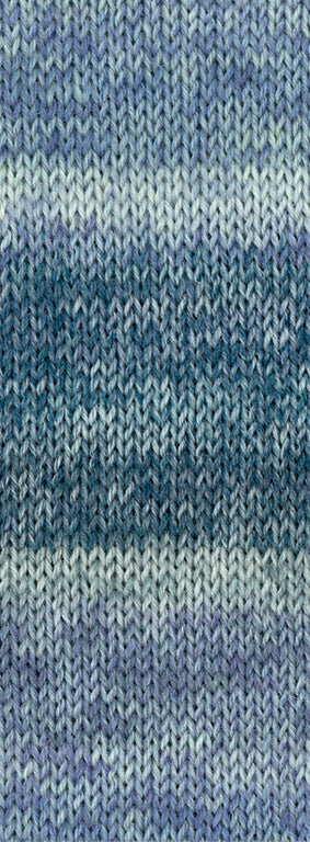 Lana Grossa Cosy Socks Dream 254 Rook- / Grijs- / Licht- / Staalblauw / Lichtgrijs / Grijs - sfeerfoto van het multicolour sokkengaren